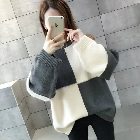 毛衣女2024年新款春秋季春款春装女士宽松加绒百搭外穿打底衫爆款商品大图