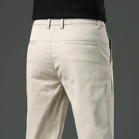 2024年新款冬季修身直筒商务西裤秋冬款男士弹力保暖休闲裤子冬裤商品大图