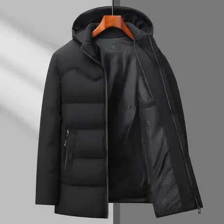 可脱卸帽2023年冬季新款连帽棉衣男士加厚外套保暖棉服上衣加大码商品大图