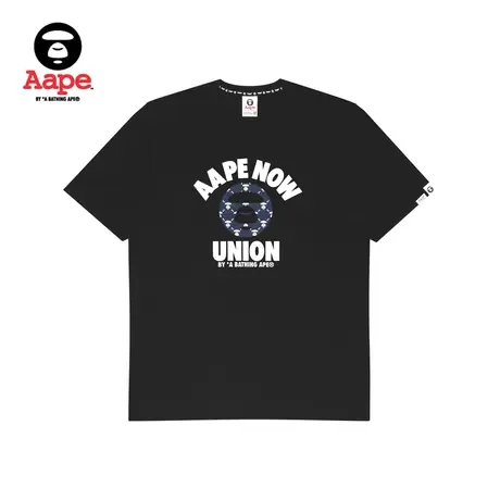 Aape旗舰店男装春夏猿颜字母印花简约宽松短袖T恤1271XXK商品大图