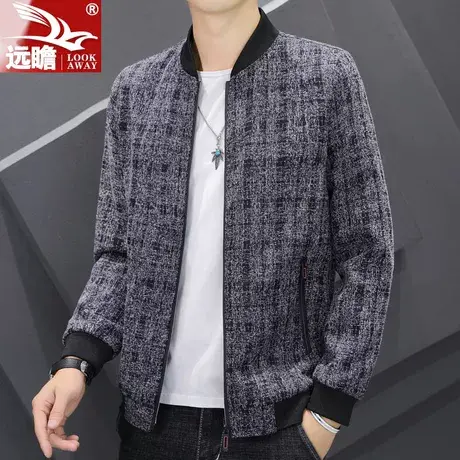 秋季外套男2023新款潮牌宽松工装夹克男士休闲棒球领上衣春秋男装商品大图