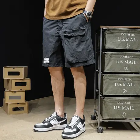 工装短裤男士五分裤夏季薄款潮牌5分休闲男裤大码裤子男2023新款商品大图