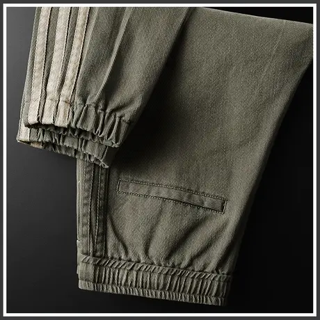 秋季秋冬款工装休闲长裤男士束脚宽松加绒加厚冬季男裤子2023新款商品大图