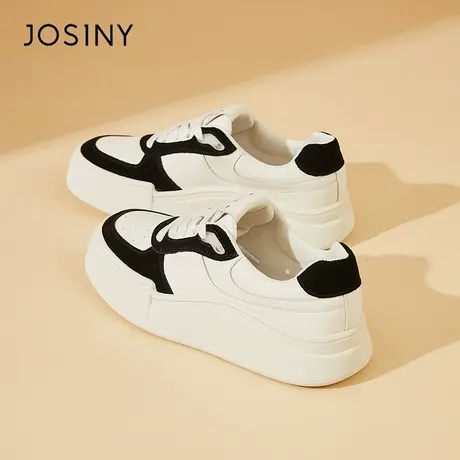Josiny/卓诗尼板鞋女款2024新款春季女鞋厚底爆款运动鞋美拉德风商品大图