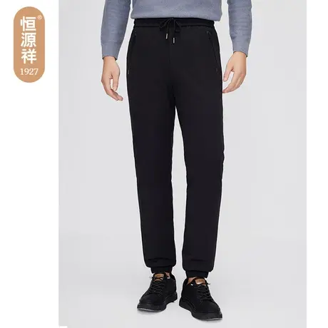 恒源祥羽绒裤男2023秋冬季保暖加绒加厚中年男士休闲直筒外穿裤子图片