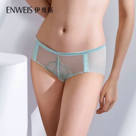 伊维斯蒙娜丽莎10641066 蕾丝内裤缎面中腰三角裤女 专柜新品图片