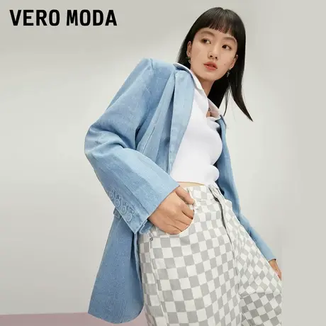 Vero Moda奥莱夏季清仓百搭休闲街头风纯棉西装牛仔外套上衣女图片