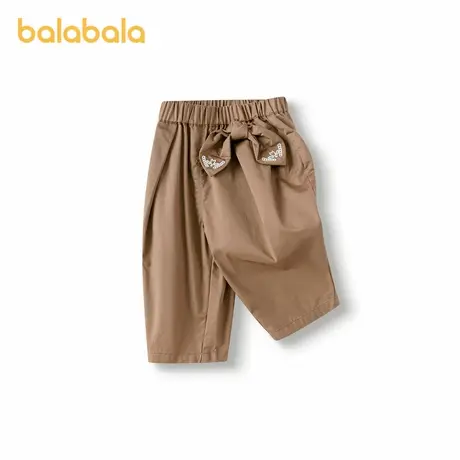 【商场同款】巴拉巴拉宝宝裤子女童休闲裤2025新款夏宽松舒适时髦商品大图