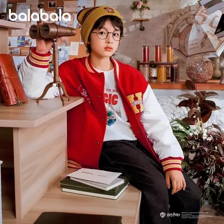 【哈利波特商场同款】巴拉巴拉男童外套儿童棒球服2025春装童装潮图片