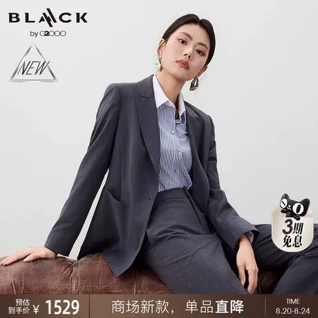 【绵羊毛混纺/多面弹性/商场新款】G2000女装FW25商务通勤西服商品大图