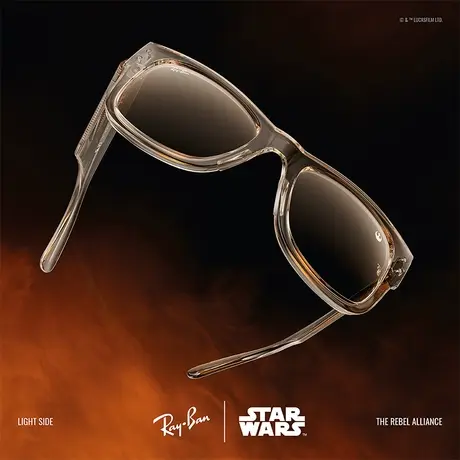 【雷朋 | 星球大战™系列】方形丙酸盐墨镜男女款太阳镜0RB0840SF商品大图