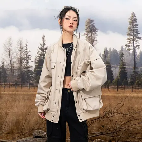 YEP×AU3TIC山系户外防风防泼水立体多口袋机能日系复古露营外套商品大图