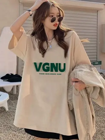 美式复古防棉短袖t恤女2023年新款夏季设计感小众遮肚子显瘦上衣商品大图