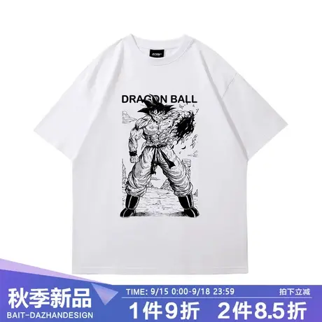 卡通动漫周边七龙珠联名t恤衣服孙悟空瞬移日系学生短袖情侣装ins商品大图