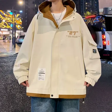 2024春秋季新款青少年外套帅气男孩初高中学生夹克大童潮流冲锋衣商品大图