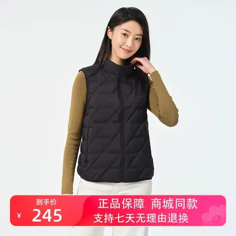 坦博尔2023新款短款轻薄羽绒服马甲女立领时尚秋保暖外套TB231008图片