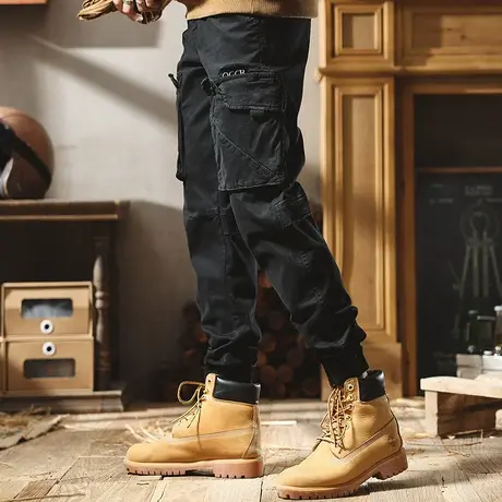 百搭工装休闲裤2022男装冬季宽松束脚潮流秋款保暖工装时尚休闲裤商品大图