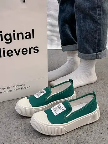 老北京布鞋女2023新款夏季透气一脚蹬女士帆布鞋女轻便软底单鞋女商品大图