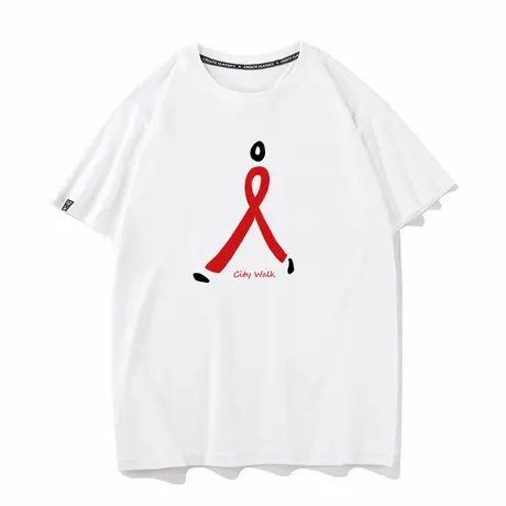 秀洛city walk 城市漫步旅行创意短袖T恤男女衣服打底衫半袖体恤商品大图