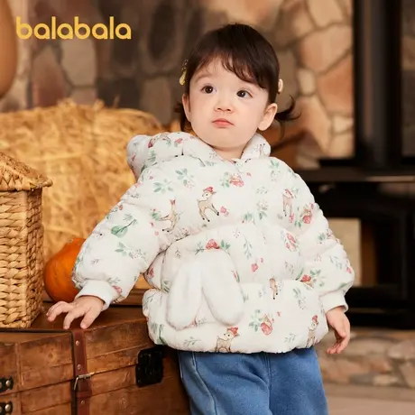巴拉巴拉宝宝羽绒服女童外套2025新款冬装艺术甜美萌图片