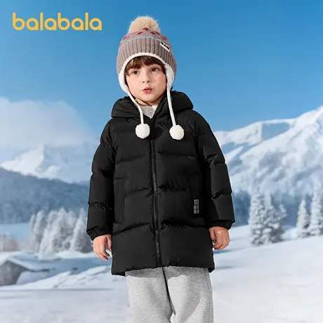 巴拉巴拉balaOne童装儿童羽绒服男女童秋冬装中长款保暖2025时尚商品大图