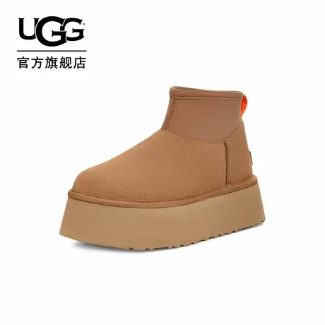 UGG秋季女士时尚舒适圆头保暖厚底休闲经典迷你短靴雪地靴1168170商品大图