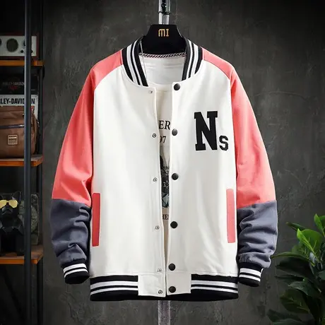 棒球服男春秋季韩版潮流青少年初高中学生春装夹克外套潮牌上衣服图片