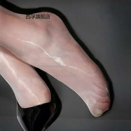 极光丝袜高密顺滑连裤袜超薄无腰边高腰T裆棉裆性感油亮透明油光图片