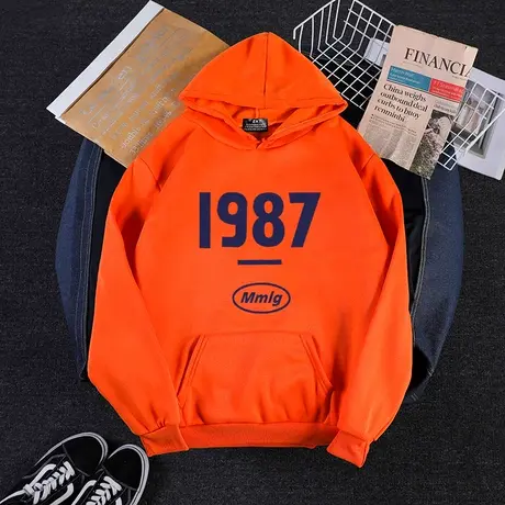 连帽ins潮卫衣女加厚加绒春秋韩版长款宽松百搭上衣2024秋装新款图片