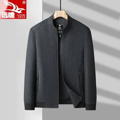 中老年男士2023秋季新款外套商务休闲爸爸装行政干部夹克男春秋款商品大图