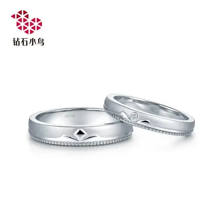 18K金钻石戒指结婚求婚钻石对戒钻戒男女款-冠爱-RAZ13-RAZ13图片