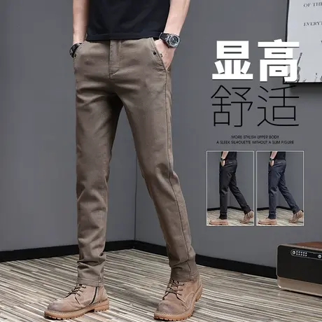 春装春裤男装商务正装修身西装西裤春季春秋款男士小直筒休闲裤子商品大图
