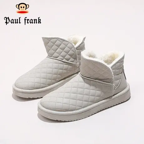 大嘴猴女鞋冬季加绒雪地靴女款2023新款爆款保暖棉鞋一脚蹬短靴子商品大图