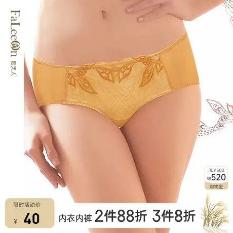 【商场同款】贵夫人中腰收腹提臀内裤性感棉质刺绣透气裤头6180商品大图