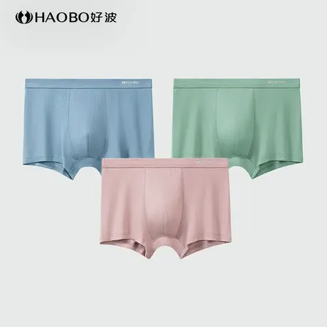 好波男士大码内裤聚乳酸抑菌裆平角裤中学生运动内裤青年棉质内裤商品大图