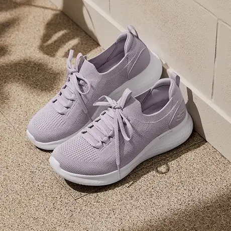 Skechers斯凯奇夏季女鞋一脚蹬休闲鞋高回弹软底透气运动鞋妈妈鞋商品大图