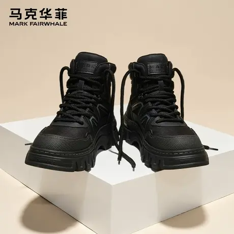 马克华菲马丁靴男款男鞋2025秋冬新款英伦风男士男生高帮工装鞋靴商品大图