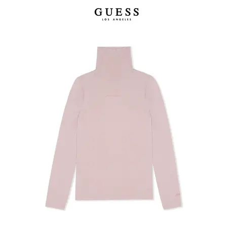 GUESS23年新款秋女士纯色简约长袖高领T恤-YM4K2416图片