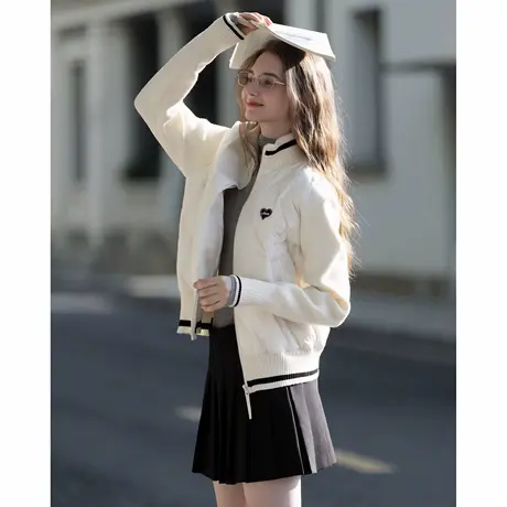 唐狮秋冬款短款羽绒服女立领拼接时尚百搭潮流高级感设计少女TUTA商品大图