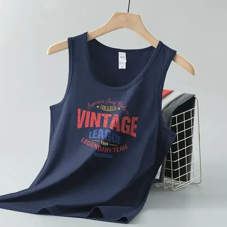 莫代尔冰丝背心男夏季薄款凉感速干运动坎肩无袖t恤健身跨栏吊带商品大图