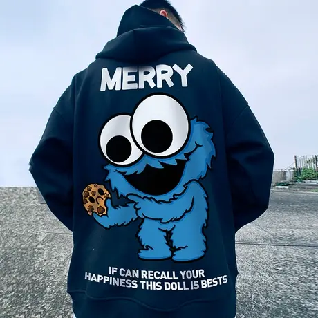 拉链卫衣男2024春秋季新款开衫胖子oversize大码宽松加绒连帽外套图片