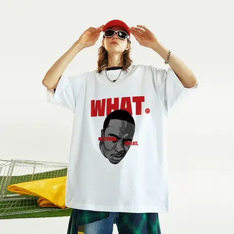 Nuthink美式潮流chic宽松大码短袖男潮牌ins国潮oversize美潮半袖商品大图