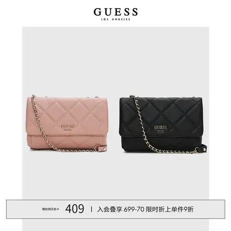 【38上新季】GUESS 时尚百搭链条字母印花手提包单肩包斜挎包包商品大图