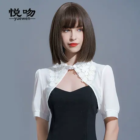 雪纺衬衫小披肩女夏百搭短款2023新款薄开衫外套配裙子的外搭坎肩图片