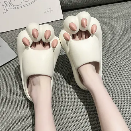 半拖鞋女夏季时尚外穿eva踩屎感室内家居防滑少女感厚底包头鞋软图片