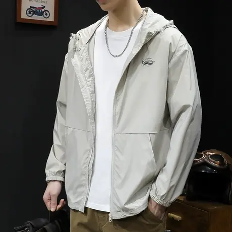 夏季薄款速干防晒衣男士户外防晒服2023新款钓鱼外套宽松防紫外线图片