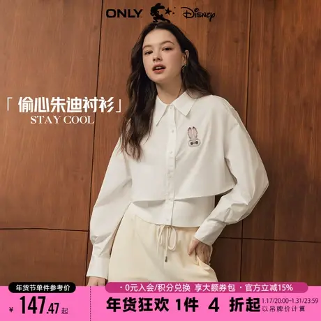 ONLY秋季新款全棉DISNEY疯狂动物城联名款上衣衬衫女商品大图