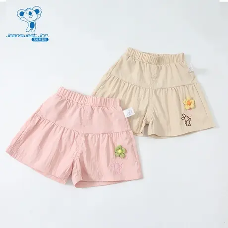 GD真维斯女童短裤2025夏季新舒适青少年可爱舒适宽松短裤五分裤商品大图