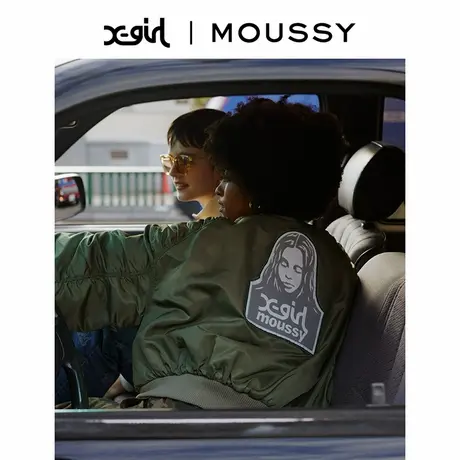 X-girl系列 MOUSSY 机车风两穿飞行员抽褶夹克外套010GAL01-5240图片