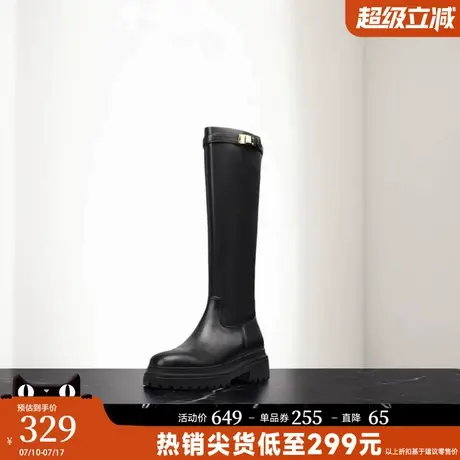 St&Sat/星期六靴子女长靴厚底百搭网红爆款法式长统靴秋冬7B3J商品大图